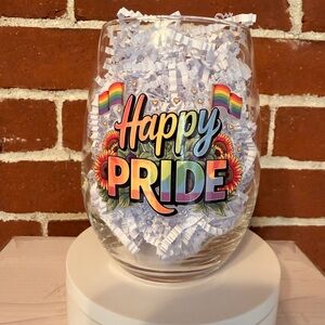 Happy Pride Wine Glass